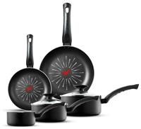 Tower T700304 SmartStart Classic 5 Piece Cookware Set with Easy Clean Aeroglide Non-Stick Coating, Oven Safe, Long Lasting, PFOA Free