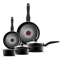 Tower T700314 SmartStart Gourmet 5 Piece Cookware Set with Easy Clean Aeroglide Non-Stick Coating, Oven Safe, Long Lasting, PFOA Free