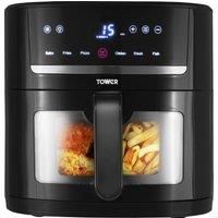 Tower T17116 Vortx Eco Saver Air Fryer with Vizion viewing Window, 1350W, 4L