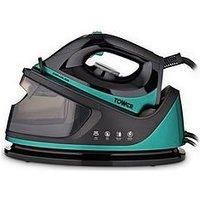 Tower T22023TL Ceraglide Steam Generator, Digital Display, 2700W, 1.2L, Teal