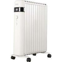 BLACK+DECKER BXRA43016GB 1.5KW Smart Digital Oil Free Radiator, 3 Heat Settings, Adjustable Thermostat, 24 Hour Timer, White