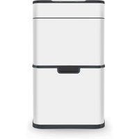 Tower T938021WHT Ozone Recycling Sensor Bin, 50L, Complete Recycling System, Hands Free Opening, Carbon Filter, White
