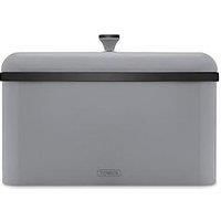 Tower T826136GRY Sera Bread Bin Grey and Smoked Trim, Stainless Steel