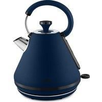 Tower T10079MNB Sera Pyramid Kettle with Smoked Black Trim, 1.7L, 3KW, Midnight Blue