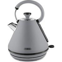 Tower T10079GRY Sera Pyramid Kettle with Smoked Black Trim, 1.7L, 3KW, Grey