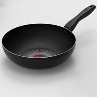 Tower T700316 SmartStart Gourmet 28cm Aluminium Wok with Easy Clean Aeroglide Non-Stick, Long Lasting, Induction Compatible, Oven Safe, PFOA Free