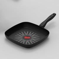 Tower T800307 SmartStart Forged 26cm Aluminium Grill Pan with Easy Clean Aeroglide Non-Stick, 8X Stronger, Induction Compatible, Oven Safe, Long Lasting, PFOA Free