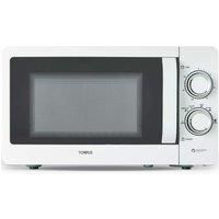 Tower T24042WHT Manual Microwave Oven 20L 800W 5 Power Levels Defrost Function