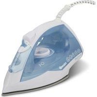 Swan SI12056AQ Steam Iron with Ceramic Soleplate, ProSteam Technology, Anti-Calc, Anti-Drip, Adjustable Temperature Dial and 360 Degree Swivel Cord, 2800W, White and Aqua