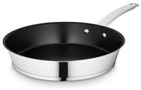 Tower GF900262 Good Food in Partnership 28cm Frying Pan with 10x Stronger Ceramic Non-Stick Coating, Induction Compatible and Oven Safe, Stainless Steel