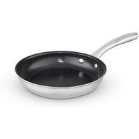 Good Food in Partnership with TOWER GF900271 Tri-Ply 24cm Frying Pan, 15x Stronger Superior Ceramic Coating, Induction Compatible, Stainless Steel