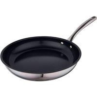Good Food in Partnership with TOWER GF900273 Tri-Ply 30cm Frying Pan, 10x Stronger Superior Ceramic Coating, Induction Compatible, Stainless Steel