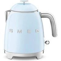 Smeg Mini-Kettle & 2-Sl Toaster, 50’s Style Retro, Stainless Steel Pastel Blue