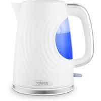 Tower T10083WHT Sonar Textured Kettle with Large Viewing Window & Blue Light, 360 Degree Base, 3000W, 1.7L, White