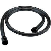 nuie A491B Accessories Modern Bathroom Round 1.5m Shower Flex, 1500mm, Matt Black
