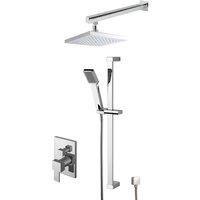 Nuie Sanford Manual Concealed Complete Mixer Shower with Diverter - Chrome