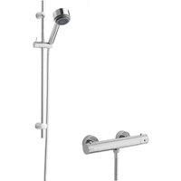 Hudson Reed Minimalist Thermostatic Bar Shower Valve Linear Slider Rail Kit