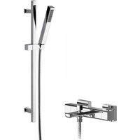 Hudson Reed Windon Thermostatic Bath Shower Mixer Kubix Slider Rail Kit Chrome
