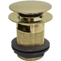 B C Designs BC Designs Push Down Bath Waste 70Mm (slotted) Brushed Gold