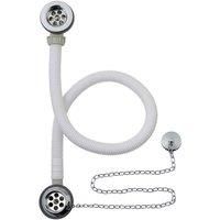 B C Designs BC Designs Plug & Chain Concealed Bath Waste Chrome