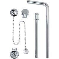 B C Designs BC Designs Plug & Chain Exposed Bath Waste Chrome