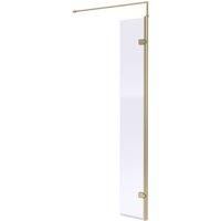 Nuie 300mm Wetroom Swing Screen - Brushed Brass