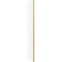Nuie 215mm Wetroom Return Screen - Brushed Brass