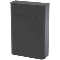 nuie PMP1441 Parade Modern Bathroom Floor Standing WC Toilet Unit (Concealed Cistern and Pan Not Included), 550mm, Satin Anthracite