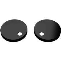 nuie TSC401 Accessory Modern Bathroom Toilet Seat Cover Caps, 70 x 70 x 99mm, Matt Black