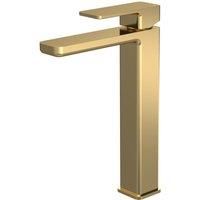 Nuie Windon Tall Mono Basin Mixer Tap - Brushed Brass