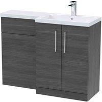 nuie Arno 1100mm Right Hand Combination - Anthracite Woodgrain