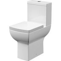 Nuie Ava Comfort Height Close Coupled Toilet Pan Modern Bathroom 3/6 Litre Loo