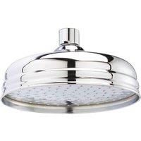 B C Designs BC Designs Victrion 8inch Shower Head Chrome, Silver