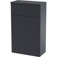 Nuie Classique 500mm Back to Wall WC Unit Anthracite Modern Bathroom Toilet Unit