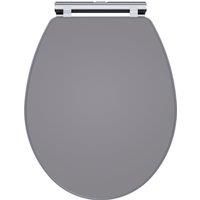 Nuie Classique Soft Close Wooden Toilet Seat - Satin Grey