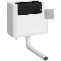 Hudson Reed Universal Access Bottom Inlet Cistern & Square Flush Plate - Chrome