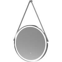 nuie LQ713 Salana Modern Bathroom Wall Hung Framed LED Touch Sensor Mirror, Chrome