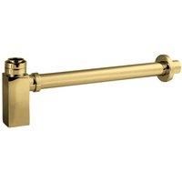 nuie Square Bottle Trap & Extention Tube - Brushed Brass