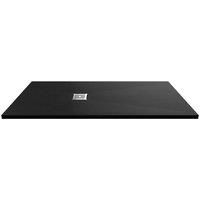 Hudson Reed Rectangular Shower Tray 1600 x 800mm - Black, Black