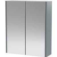 Hudson Reed Juno 600mm Mirror Unit (50/50) - Coastal Grey