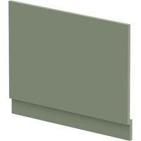 nuie BPR812 Modern Bathroom Straight Bath End Panel and Plinth, 560 x 730 x 36mm, Satin Green
