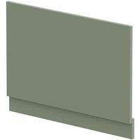 nuie BPR813 Modern Bathroom Straight Bath End Panel and Plinth, 560 x 780 x 36mm, Satin Green