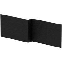 nuie Shower Bath Front Panel (1700mm) - Charcoal Black