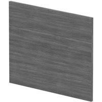 nuie MPD531N Modern Bathroom Square Shower Bath End Panel, 520 x 680 x 18mm, Anthracite Woodgrain