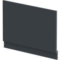 nuie BPR1413 Modern Bathroom Straight Bath End Panel and Plinth, 560 x 780 x 36mm, Satin Anthracite