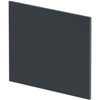 nuie NMP1431 Modern Bathroom Square Shower Bath End Panel, 540 x 680 x 18mm, Satin Anthracite