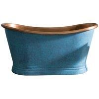 B C Designs BC Designs 1700Mm Boat Bath - Patinata Outer/Copper Inner Copper/Patinata
