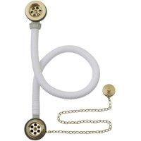 B C Designs BC Designs Plug & Chain Concealed Bath Waste Brushed Gold