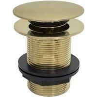 B C Designs BC Designs Push Down Bath Waste 60Mm (unslotted) Brushed Gold