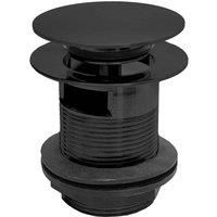 B C Designs BC Designs Push Down Bath Waste 70Mm (slotted) Black Silk